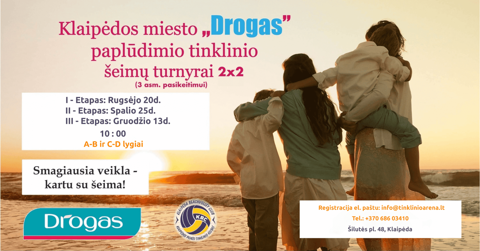 Daugiau informacijos prie Facebook renginių!